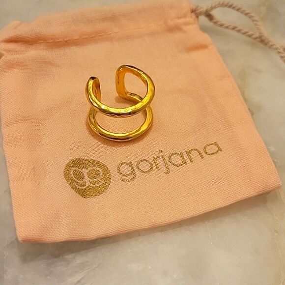 NWT Gorjana Teagan Ring Sz 6 Layering Stacking Boho Feminine 18k Gold Dainty - Picture 8 of 8